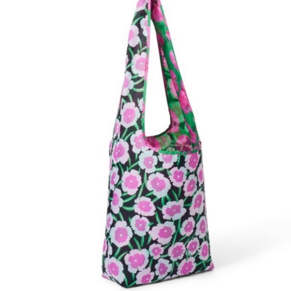 DVF Target Pink Green Or Black Neutral Or Arrow Green Reversible Reusable Bag